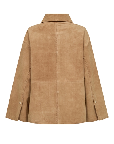 Mos Mosh - MMJustina Suede Jakke - Tan 